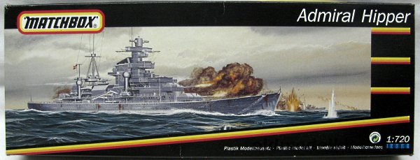 Matchbox 1/720 Admiral Hipper - German WWII Heavy Cruiser, 40353 plastic model kit